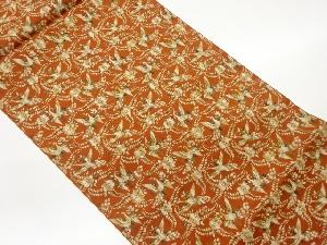 本場筑前博多花鳥模様織出し名古屋帯